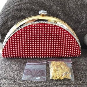 Rhinestone clutch purse
